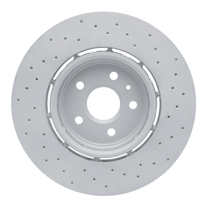 Saab 9-5 Brake Rotor (1) - Front - R1 Concepts - Drilled Carbon Alloy GeoMET - 2011